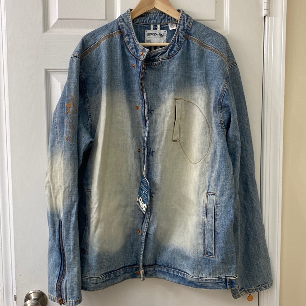 Indigo Red jean jacket